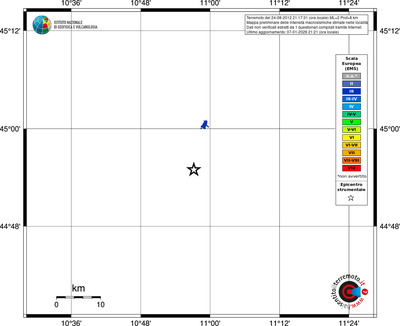 Mappa EMS - territori località