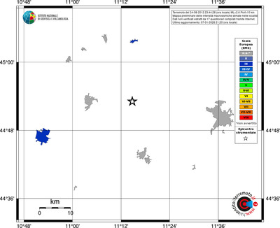 Mappa EMS - territori località
