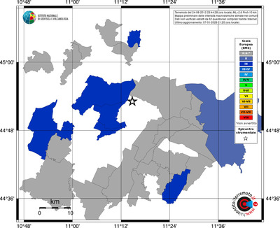 Mappa EMS - territori comuni