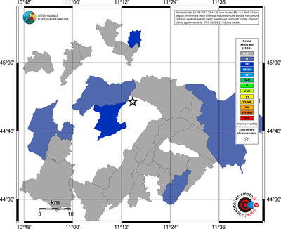 Mappa MCS - territori comuni