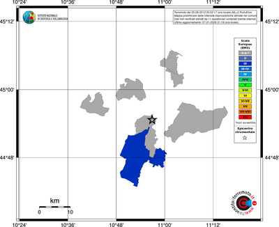 Mappa EMS - territori comuni