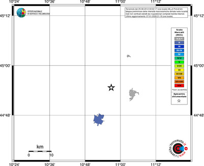 Mappa MCS - territori località