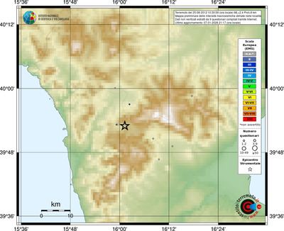 Mappa EMS - località