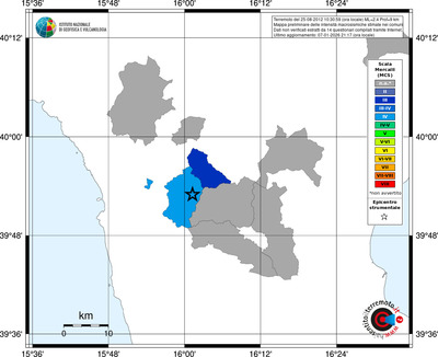 Mappa MCS - territori comuni