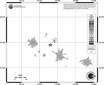 Mappa EMS - territori località