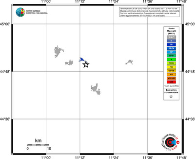 Mappa MCS - territori località