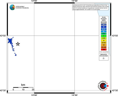 Mappa EMS - territori località