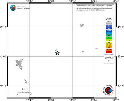 Mappa EMS - territori località