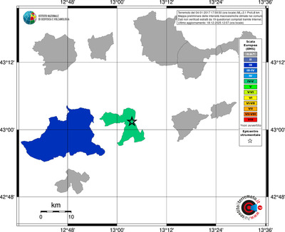 Mappa EMS - territori comuni