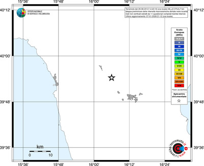 Mappa EMS - territori località