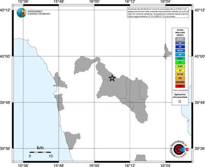 Mappa MCS - territori comuni