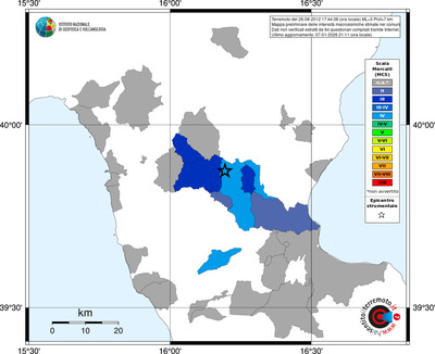 Mappa MCS - territori comuni