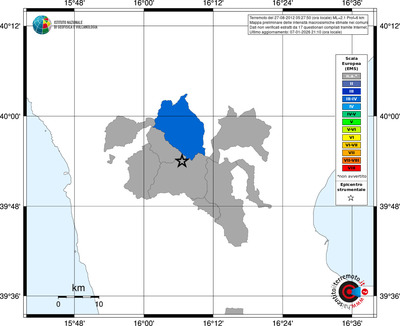 Mappa EMS - territori comuni