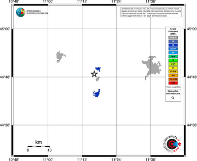 Mappa EMS - territori località