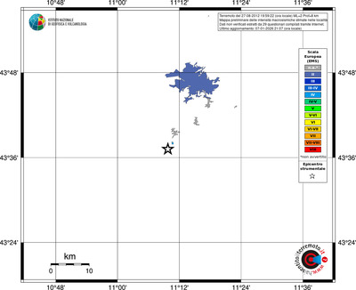 Mappa EMS - territori località