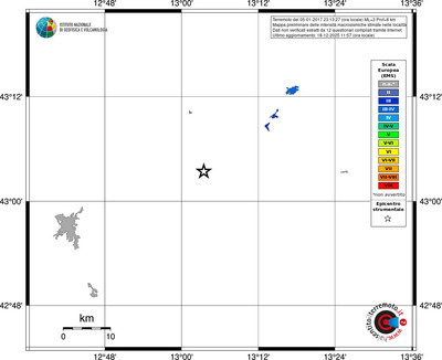 Mappa EMS - territori località