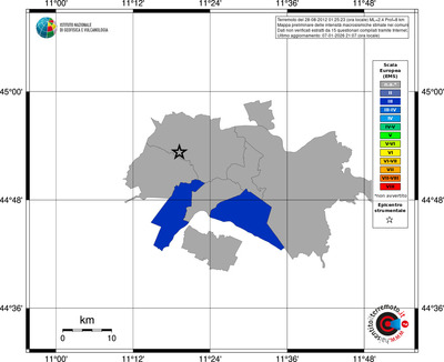 Mappa EMS - territori comuni