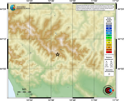 Mappa EMS - località