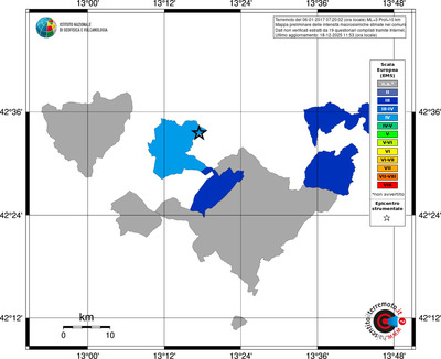 Mappa EMS - territori comuni