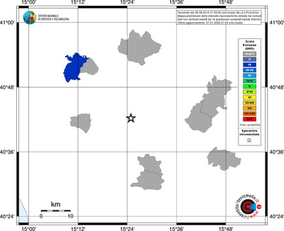Mappa EMS - territori comuni