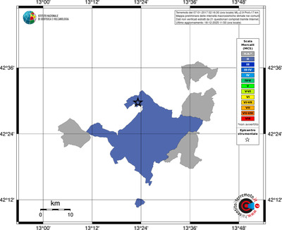 Mappa MCS - territori comuni