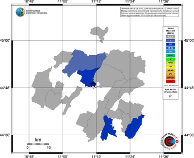 Mappa MCS - territori comuni