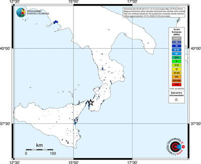 Mappa EMS - territori località