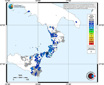 Mappa EMS - territori comuni