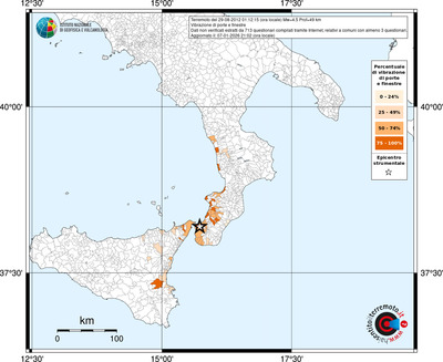 Mappa territorio comunale con almeno 3 questionari