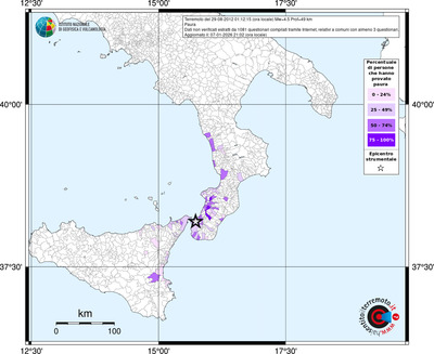 Mappa territorio comunale con almeno 3 questionari