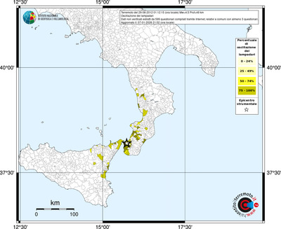 Mappa territorio comunale con almeno 3 questionari