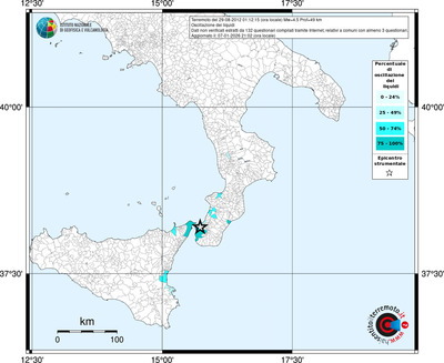 Mappa territorio comunale con almeno 3 questionari