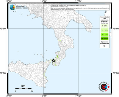 Mappa territorio comunale con almeno 3 questionari