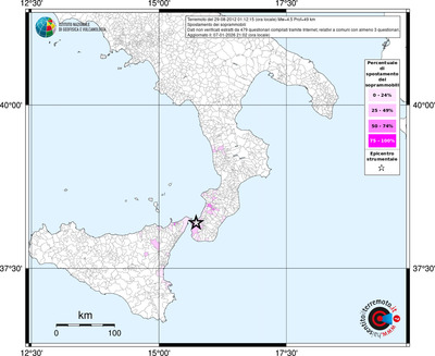 Mappa territorio comunale con almeno 3 questionari