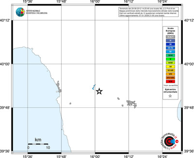 Mappa EMS - territori località
