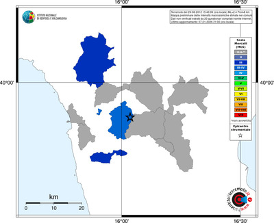 Mappa MCS - territori comuni