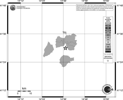 Mappa EMS - territori comuni