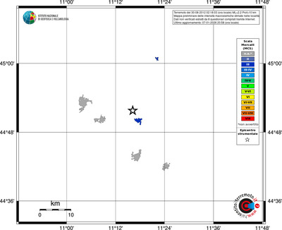 Mappa MCS - territori località