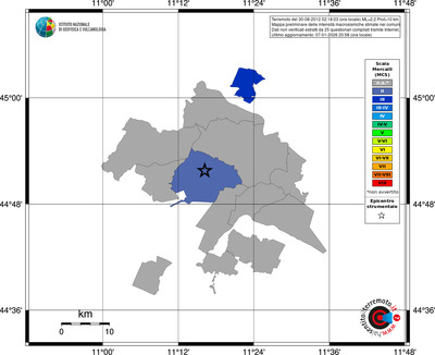 Mappa MCS - territori comuni