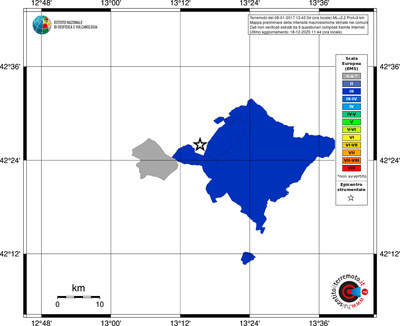 Mappa EMS - territori comuni
