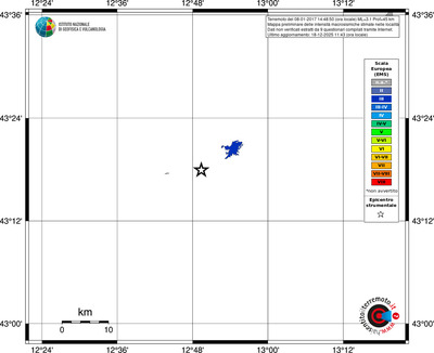 Mappa EMS - territori località