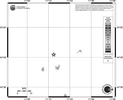 Mappa EMS - territori località