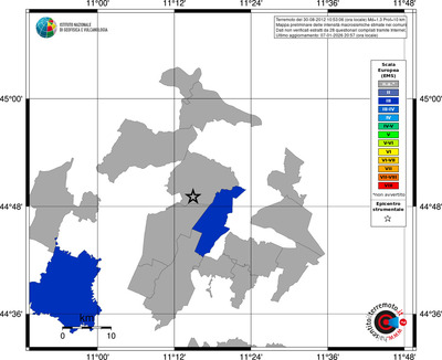 Mappa EMS - territori comuni