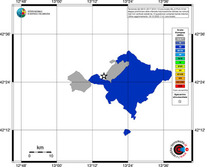Mappa EMS - territori comuni