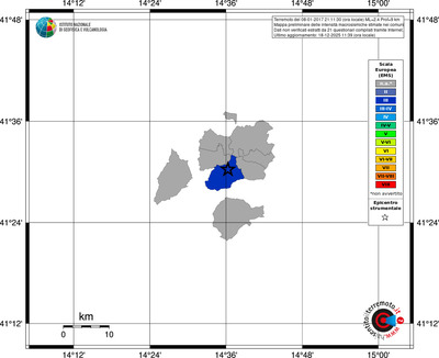 Mappa EMS - territori comuni