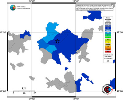 Mappa EMS - territori comuni