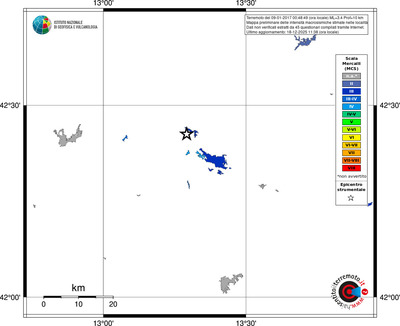 Mappa MCS - territori località