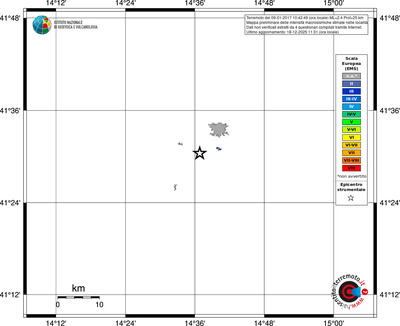 Mappa EMS - territori località