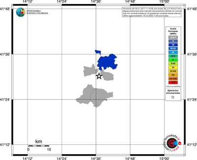 Mappa EMS - territori comuni