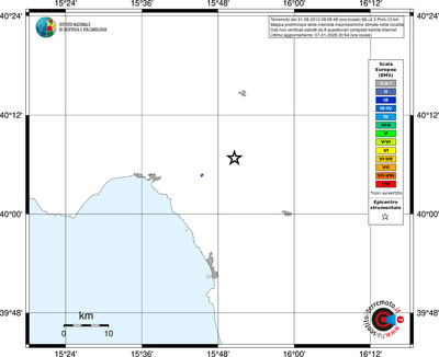 Mappa EMS - territori località
